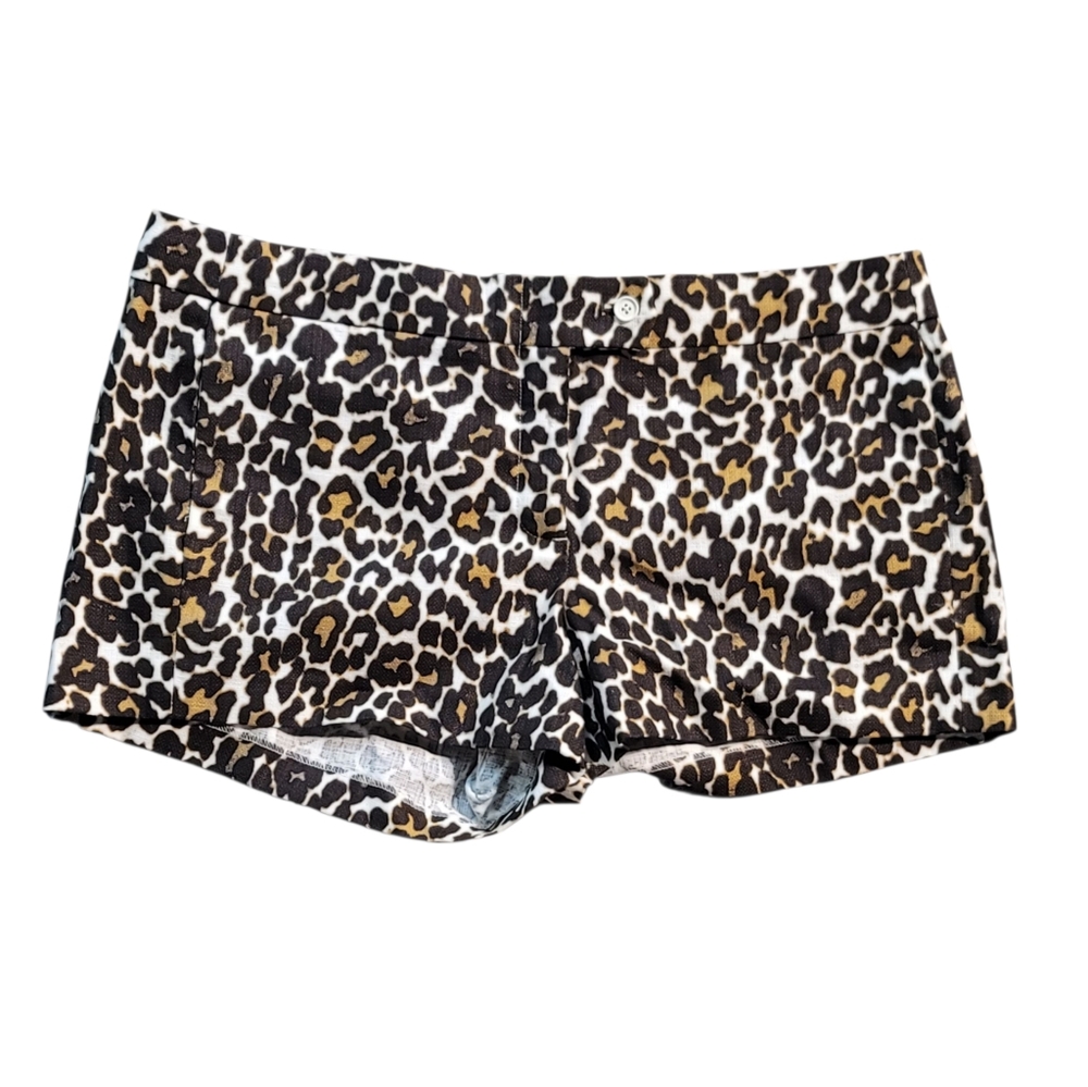 NWT J. Crew Leopard Print Shorts Women's Size 14 - Picture 4 of 7